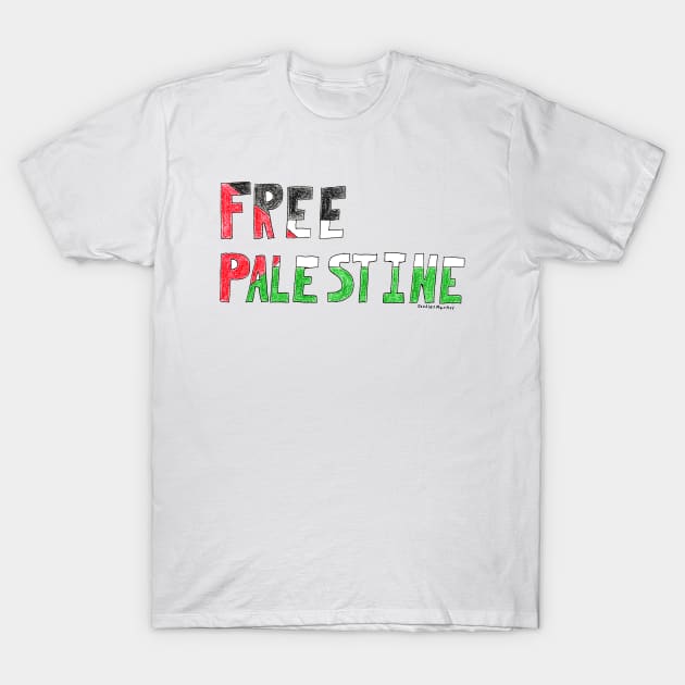 Free Palestine (trasparent background) T-Shirt by doodlesmarkus